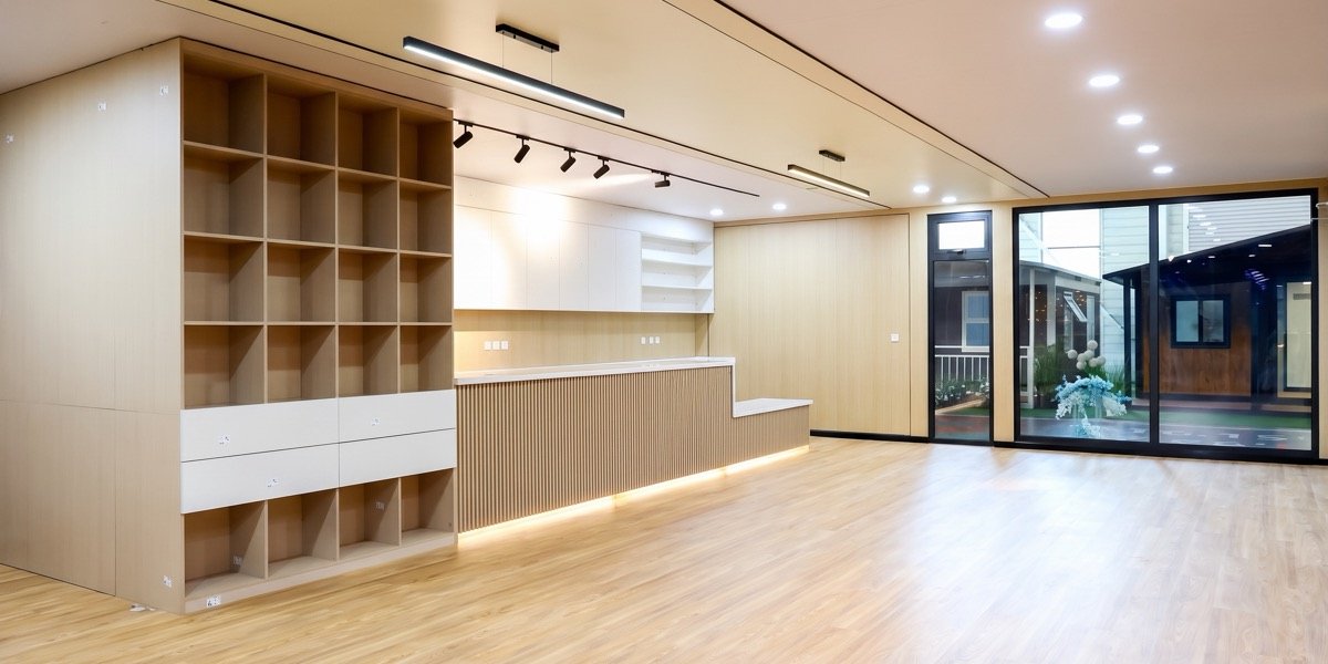 Ceiling height feature of Baida expandable housing