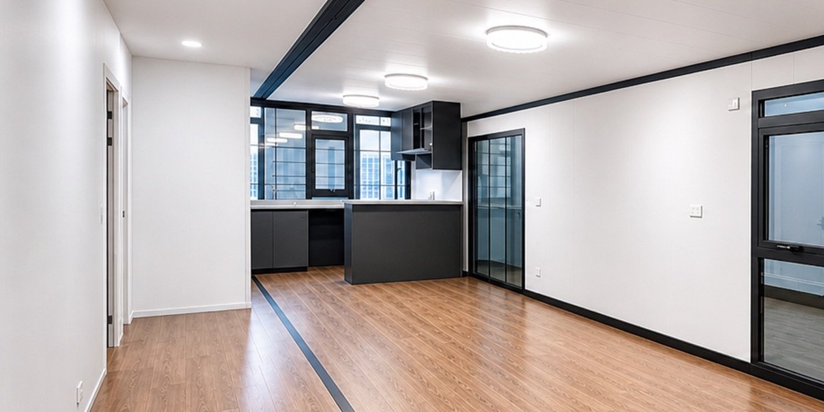 Flooring feature of Baida expandable housing