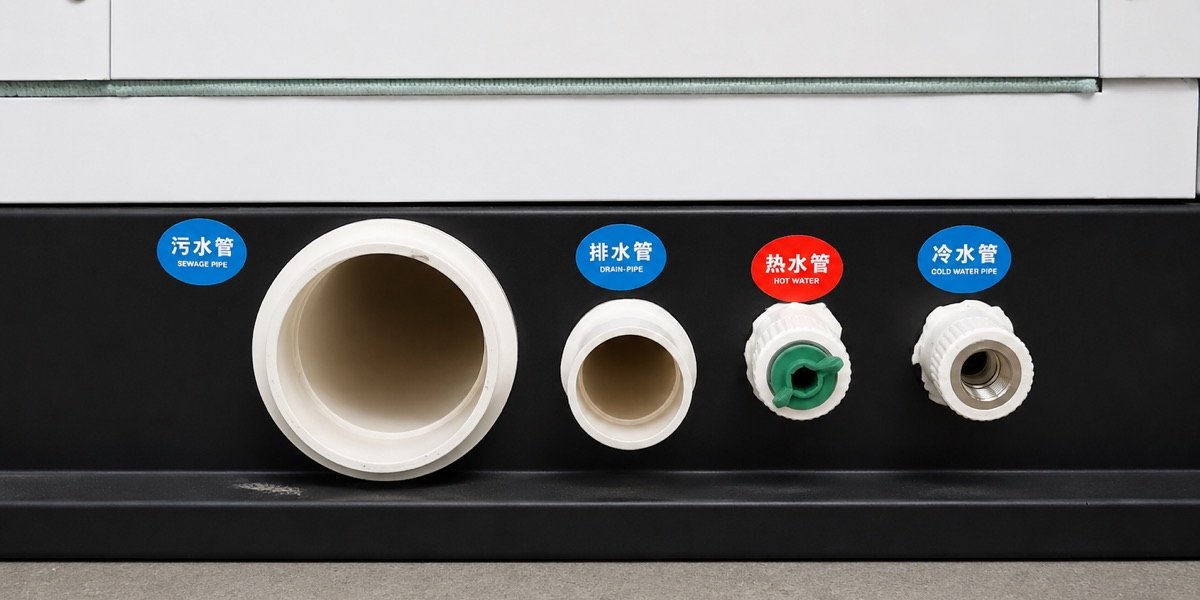 Plumbing feature of Baida expandable housing